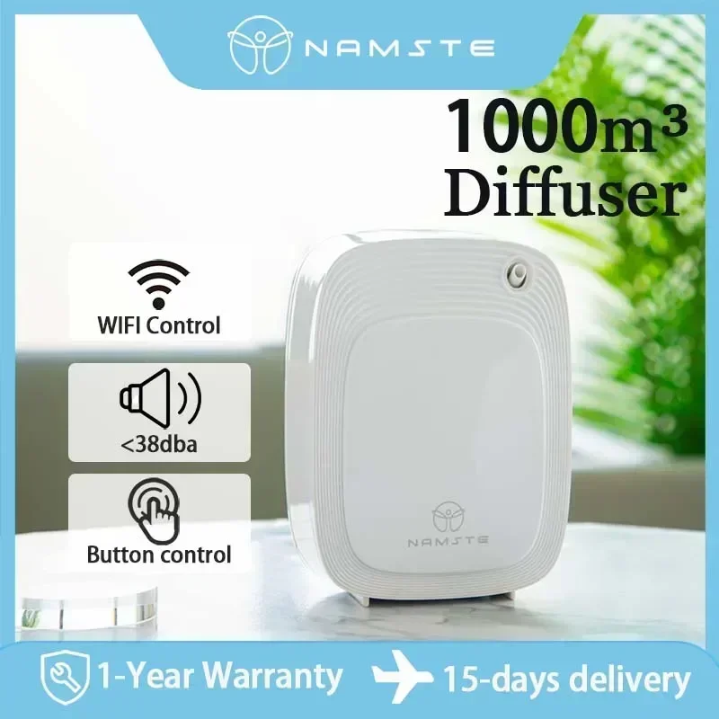 Home Fragrance Logo - Namaste 1000m³ Aroma Diffuser Machine 200ML